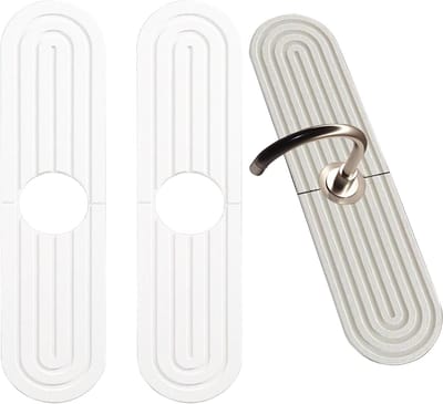 2 Stuks Water Tap Splash Guard en Afvoer Mat voor Keuken en Badkamer, Waterdichte en Absorberende Bescherming tegen Spatten, Ideaal voor RV en Aanrecht