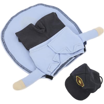 Costume de Facteur pour Animaux de Compagnie Costumes Doux Amusants Costume pour Petits Chiens et Chats avec Casquette L