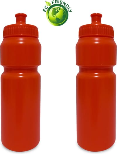 Bidon 750ml x2 Drinkflessen - Waterflessen - Volwassenen/kinderen - Oranje
