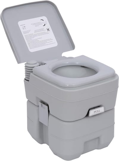 Campingtoilet met Deksel - Draagbaar Toilet - Campingtoilet - Gemakkelijk