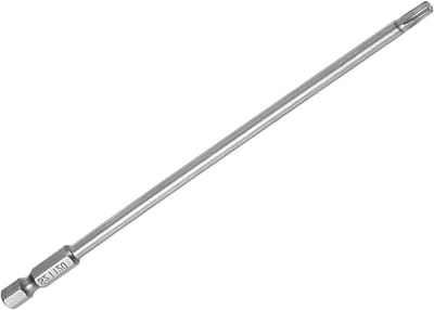 Torx T20 Schroevendraaier Bit 15.2 cm Lang met 6.35mm Hex Shank, S2 Staal Magnetisch voor Reparatiewerkzaamheden - 1 Stuk, Geschikt voor Elektronica en Meubels