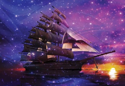 Fotobehang Sailing Ship | XL - 208cm x 146cm | 130g/m2 Vlies