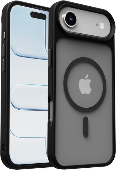Hoesje Geschikt voor iPhone Air - Compatibel met MagSafe / Qi2 - Matte Beschermhoes - Back Cover met Magneet - Zwart