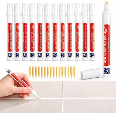 Voegenstift Set - Tegel Reparatie - Badkamer Opknappen - Waterdicht & Sneldrogend - 14 Stuks - Wit