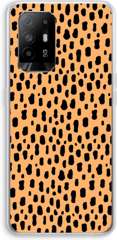 Case Company® - Hoesje geschikt voor Oppo A94 5G hoesje - Panter - Soft Cover Telefoonhoesje - Bescherming aan alle Kanten en Schermrand