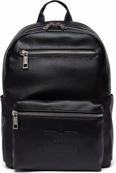 REPLAY Vrije tijd rugzak Rugzak met laptopvak Backpack Black Zwart