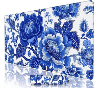 Muismat XXL - Bureauonderlegger - Bureau organiseren - Waterafstotend oppervlak - 120x60 cm - Blauw