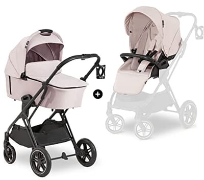 3in1 Kinderwagenset Vision X - Babybak, Draaibaar Stoeltje, Compact & Lichtgewicht