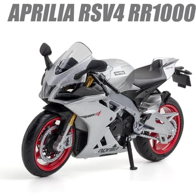 1/12 Aprilia Rsv4 Rr1000 Speelgoedmotor Rmz City Diecast Metaal Minatuurmodel 1:12 Racing Super Sport Collectie Cadeau Jongen Kind gray