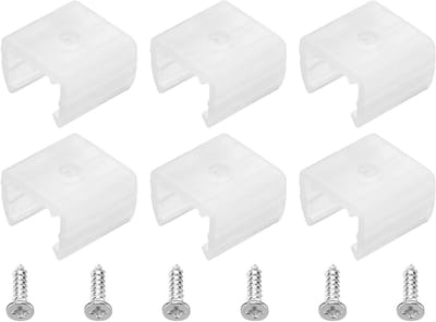 50 Stuks LED Neon Bevestigingsclips met Schroeven - Waterdichte Steun voor 10-12mm Silicone LED Neon Strips, Ideaal voor Verlichting en Decoratie
