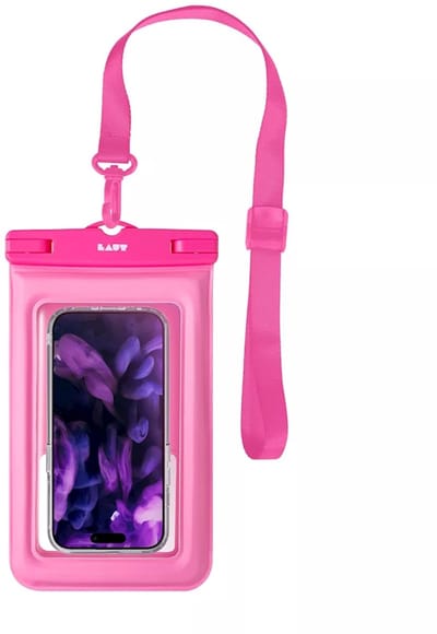 Laut Pop Aqua Waterdichte Telefoonhoes – Roze – Bescherm je Telefoon tot 6,7 inch in Elk Weer