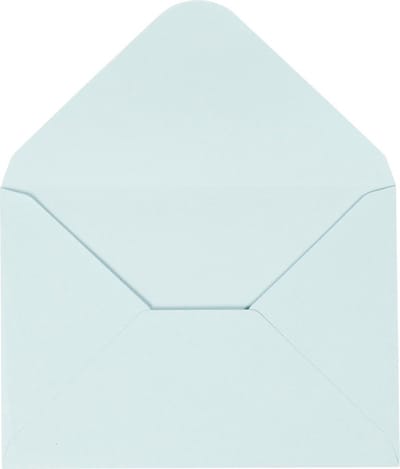 Enveloppen, afmeting envelop 11,5x16 cm, 110 gr, lichtblauw, 10 stuk
