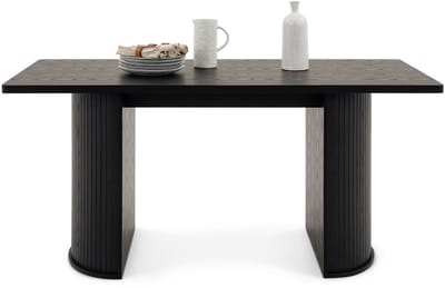 Eettafel GUARDA 160 x 75 cm – Zwart
