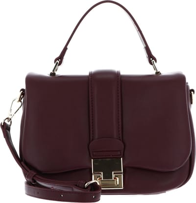 SEIDENFELT MANUFAKTUR Schoudertas Dalarna Top Handle Bag Oxblood / Gold Wijnrood