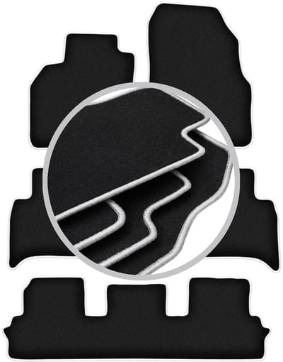 CARLUX-SILVER automatten voor: Renault Grand Scenic III 7-zits (2009-2015)