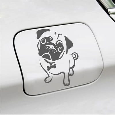 Bumpersticker - Hond - 15 X 10 - Antraciet