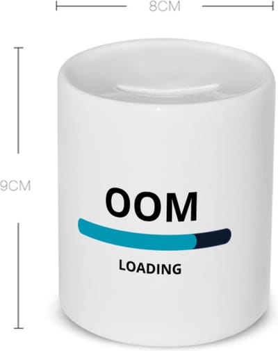 Akyol - oom loading Spaarpot - Oom - ochtendkoffie laden - verjaardagscadeau - verjaardag - cadeau - cadeautje voor oom - oom artikelen - kado - geschenk - gift - 350 ML inhoud