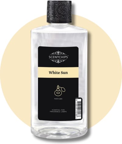 Scentchips® White Sun - Geurolie Voor Oliebrander - Parfum Olie - Geurolie Voor Lampenolie - Geurlamp Olie - 475ml