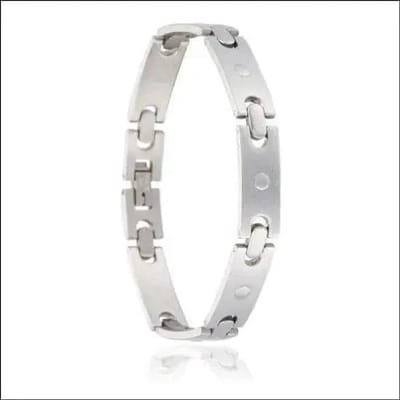 Aramat Jewels | Armbanden | Stoere Edelstalen Armband 21cm - Zilverkleurig | | | |9mm | Staal | Volwassenen | Verkleurd niet