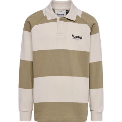 Hummel kinderpoloshirt met lange mouwen Hmljr Loose Striped Polo L/S 229832