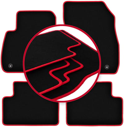 CARLUX-RED automatten voor: Opel Zafira C minivan (2012-2018)