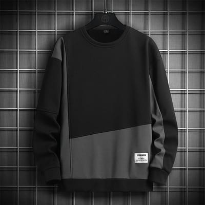 Sweatshirt met lange mouwen voor heren, nieuwe herfst- en winterstijl, ronde hals, los en veelzijdig, trendy Koreaanse stijl basis-shirtjas 5XL