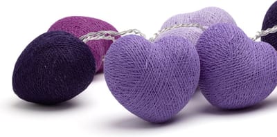 Happy Lights hartjesslinger Purple Passion - 20 LED's