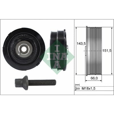 Schaeffler Ina Riemschijvenset, krukas INA 544 0069 20