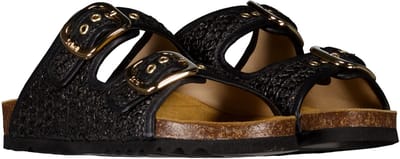 Scholl - Zwart Scholl Footwear Noelle Raflea Slippers Zwart F32367