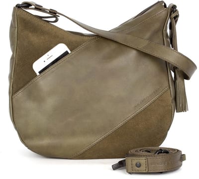 Leren Schouder / Crossbodytas - Natalia - Groen