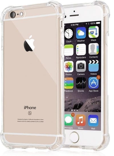Hoesje geschikt voor Apple iPhone SE 2022 - Techsuit Shockproof Silicone Back Cover - Transparant