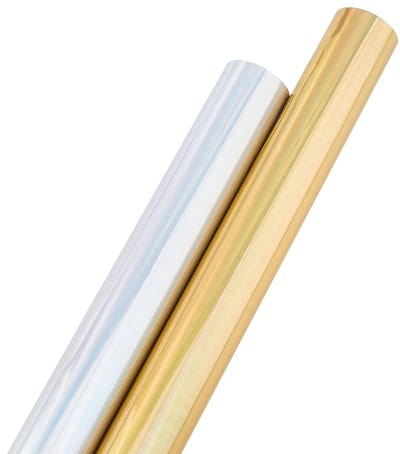 Dailygoody - Hot Transfer Papier - Transferfolie - 2 Kleuren - Metallic Printpapier - Geschikt voor Creatieve Projecten - 8 m/Rol
