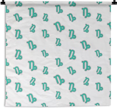 Wandkleed - Wanddoek - Steenbok - Design - Astrologie - 180x180 cm - Wandtapijt