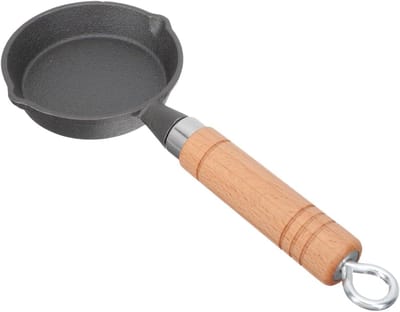 Mini Omelet Pan - Pannenkoekenpan Koekenpan - Ontbijt Maken - Gietijzer Warmteverdeling - N.v.t. - Zwart