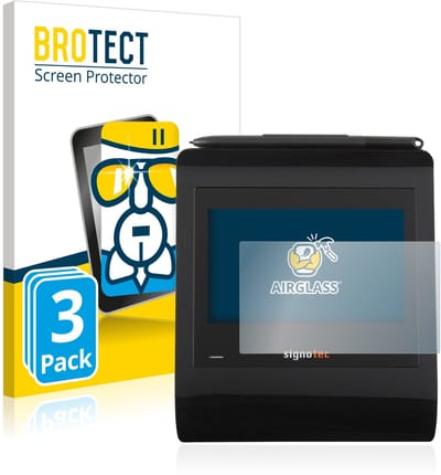 Screenprotector 3 Stuks voor Signotec Signature Pad Gamma Beschermglas transparant