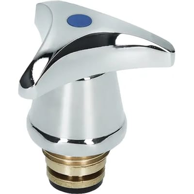 Sv Kraanbovendeel Stergreep Koud Water 1/2m Chroom Blauw