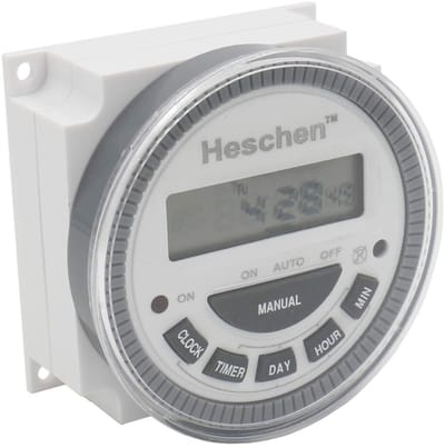 Allecto - Digitale LCD Power Schakelaar - Programmeerbare Timer - 16 Amp - Wit - Elektronische Schakelaar - Voor Thuisgebruik - HS-304