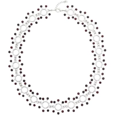 Behave – statement ketting – rood – kristal – chique – nikkelvrij - avondlook