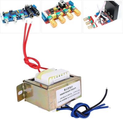 Voedingstransformator - Stroomadapter Wisselstroom - Audio Verbeteren - Zuivere Koperen Bedrading - 50W - Zwart