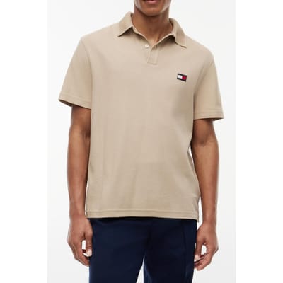 Tommy Hilfiger Knitted Collar Classic Polo Sandalwood Größe: S | Poloshirts Outlet | Herren | Braun