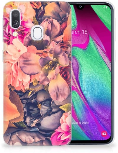 Samsung Galaxy A40 TPU Case Bosje Bloemen