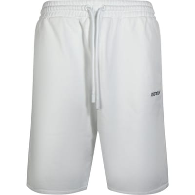 Off-white Stitch Diags Skate Sweatshorts Wit