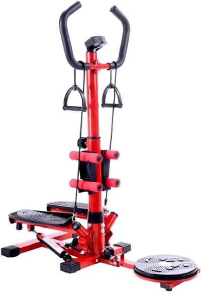 Stepper Machine - Fitness Apparaat - Thuis Trainen - Hydraulische Weerstand - 120 x 92 x 50 cm - Zwart
