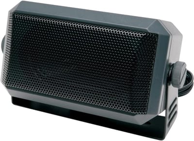 CB Verlengspeaker - Extra Luidspreker - Luider Communiceren - Duurzame Metalen Grill - 2-3/4 x 4-1/2" - Zwart