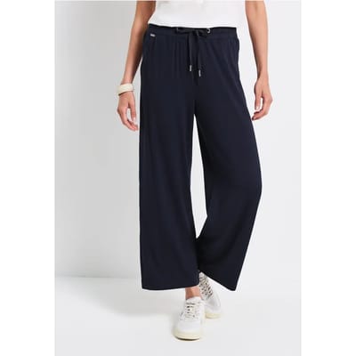 Wide Legs broek met jogg tailleband