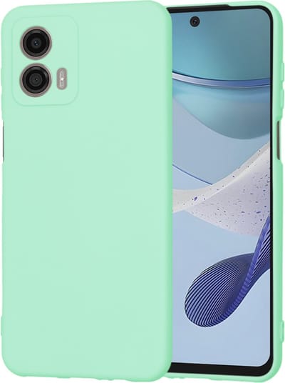 Hoesje geschikt voor Motorola Moto G53 - Techsuit Soft Flex Silicone Back Cover - Mint Green