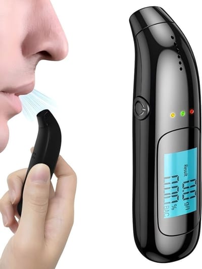 Digitale Alcoholtester – Alcoholtesters - Blaastest Alcohol – Alcoholmeter -Professionele alcoholtester met digitaal lcd-scherm en zeer gevoelige chip Engelse weergave!