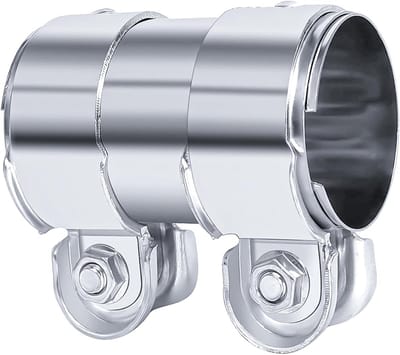 Exhaust Clamp van RVS voor Universele Uitlaatverbinding, 55 mm Diameter, Duurzame Auto Uitlaat Klemmen en Crank Clamp Reparatie Accessoire (Lengte: 95 mm)