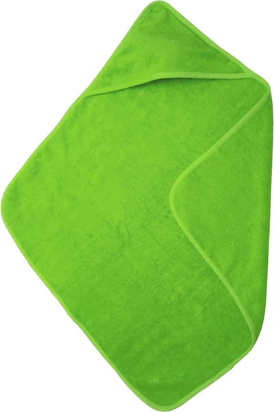 The One Towelling Baby Badcape - 75 x 75 cm - Badponcho - Hoge vochtopname - 100% Gekamd katoen - 450 gr/m² - Limoengroen