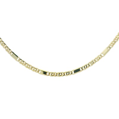 Juwelier Zwartevalk 14 karaat gouden valkenoog schakel ketting - ZV 1323/60cm